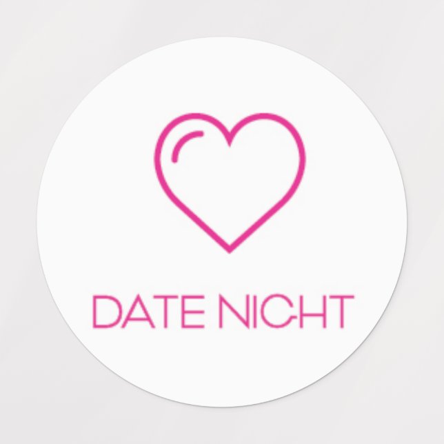 Date Night Planner / Organisateur Sticker / Étique (Design 1)