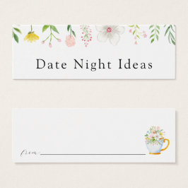 Date Night Wildblume Bridal Tee Karte