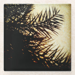 Date Tree Shadows Glasuntersetzer
