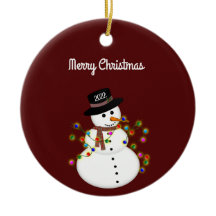 Dated FroChristmas Snowman Personalisiert