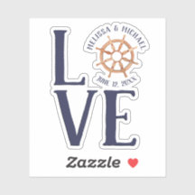 Dated #Nautical Ship's Wheel #LIEBE Wedding