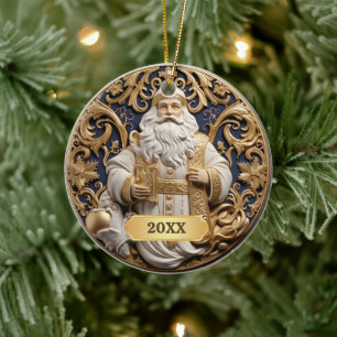Dated Santa Claus Weihnachtsschmuck
