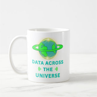 Daten durch das Universum Kaffeetasse
