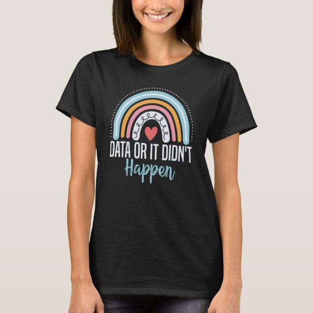 Daten Oder Es Ist Nicht Geschehen Analyst ABA Ther T-Shirt (Vorderseite)