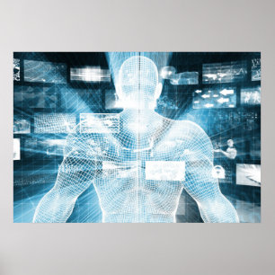 Daten-Schutz und Systems-Integrität als Konzept Poster