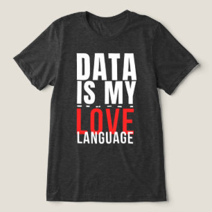 Daten sind meine Liebe - Funny Data Scientists Tri-Blend Shirt
