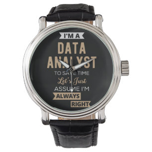 Datenanalyst Armbanduhr