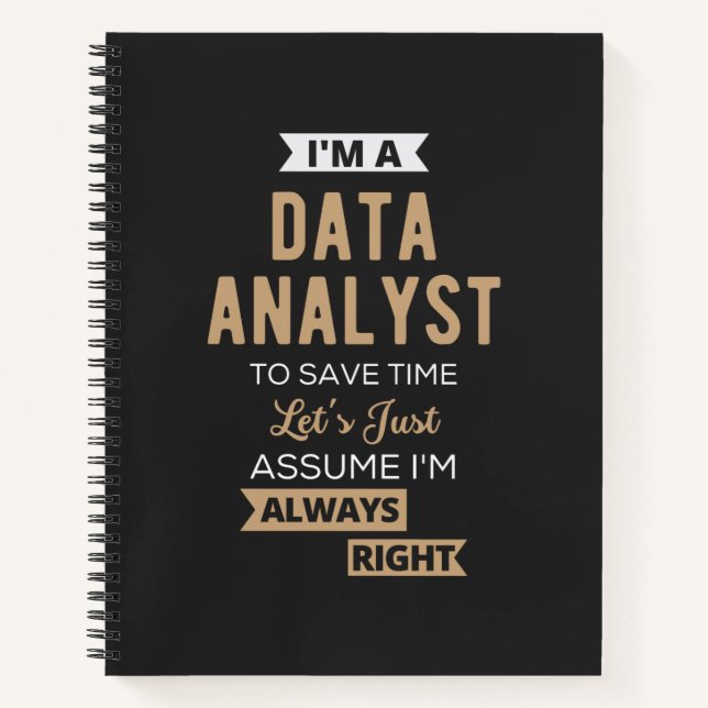 Datenanalyst Notizbuch (Vorderseite)
