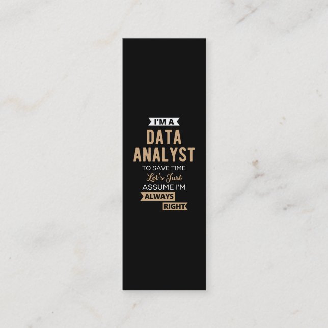 Datenanalyst Treuekarte (Vorderseite)