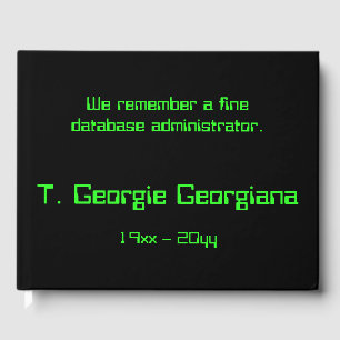 Datenbank Administrator Condolences Guestbook Gästebuch