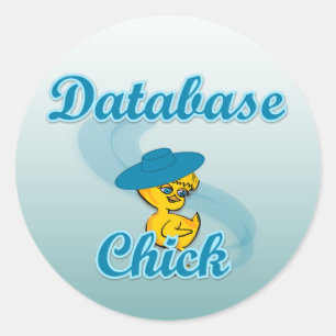 Datenbank-Auswahl #3 Runder Aufkleber