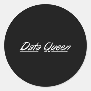 Datenqueen - Rechnungslegung Runder Aufkleber