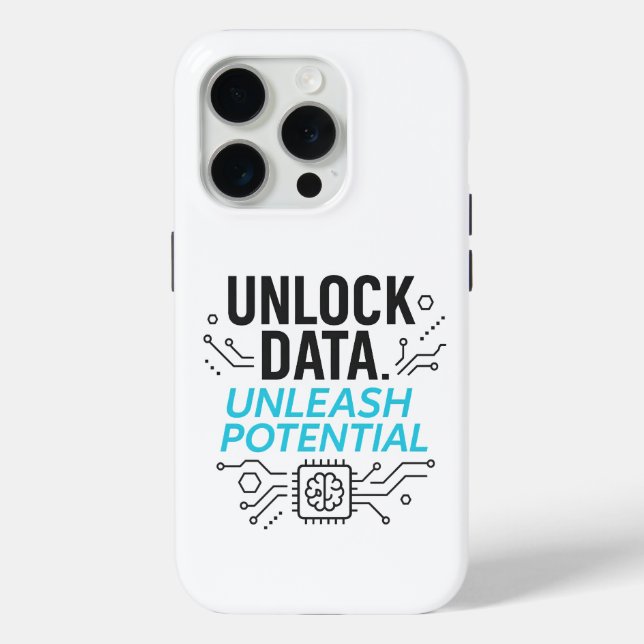 Datenrevolution: Abstrakte KI-Potenzialmatrix Tech Case-Mate iPhone Hülle (Rückseite)