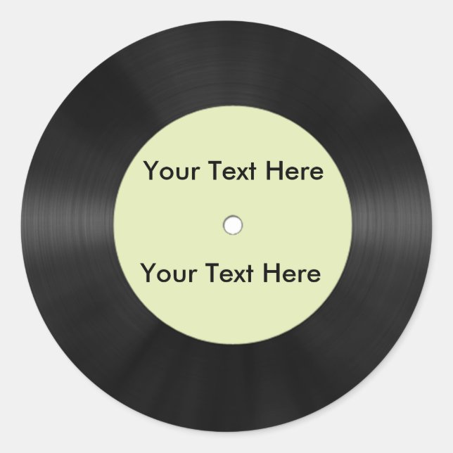 Datensatz Runder Aufkleber (Vorderseite)