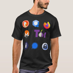 Datenschutz-Aufkleber Geschenk Signal Firefox Mone T-Shirt