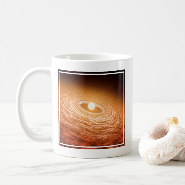 Datenträger von Material umgeben Star Fu Orionis. Kaffeetasse (Mit Donut)