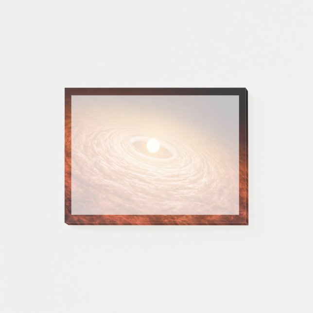 Datenträger von Material umgeben Star Fu Orionis. Post-it Klebezettel (Vorderseite)