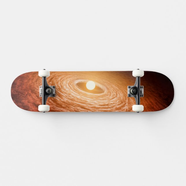 Datenträger von Material umgeben Star Fu Orionis. Skateboard (Horizontal)