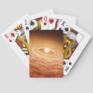 Datenträger von Material umgeben Star Fu Orionis. Spielkarten