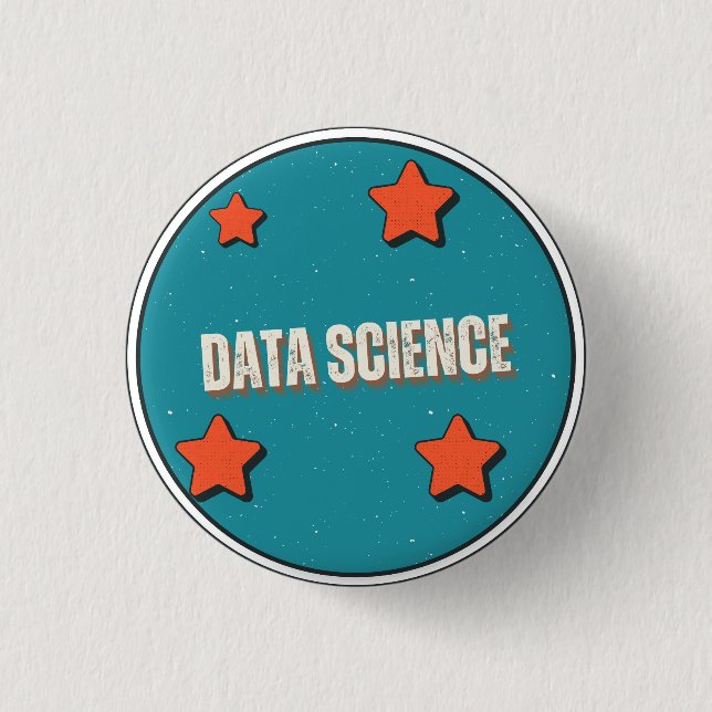 Datenwissenschaft Button (Vorderseite)
