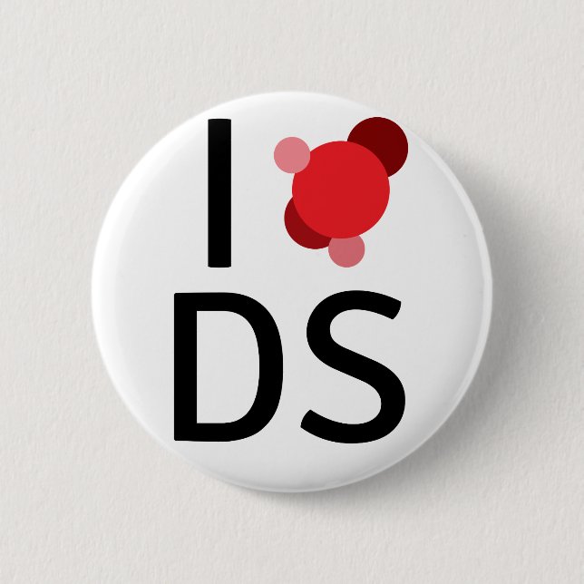 Datenwissenschaft der Liebe I Button (Vorderseite)