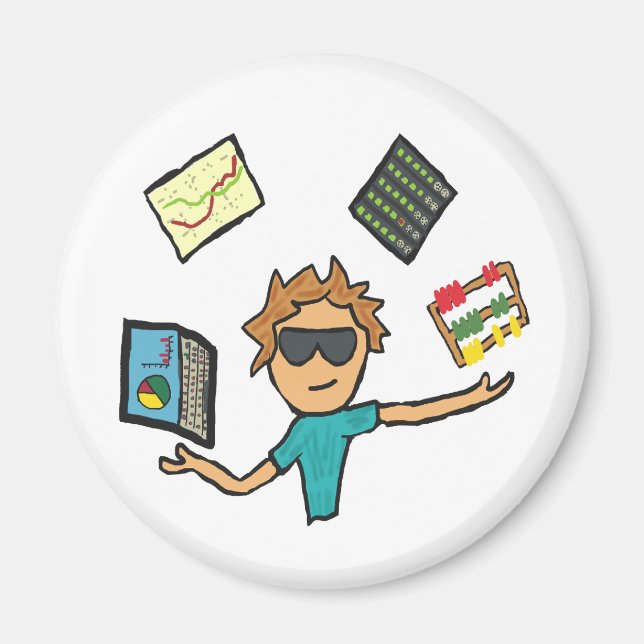Datenwissenschaft Magnet (Vorne)