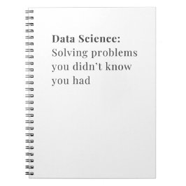Datenwissenschaften lösen Probleme Notebook Notizblock