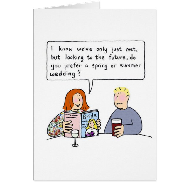 Dating Humour Cartoon Couple (Devant)
