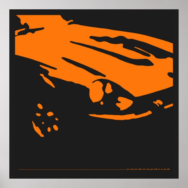 Datsun 240Z Detail - Orange poster (Vorne)