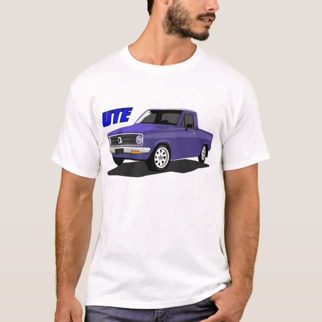 Datsun UTE Blau T-Shirt (Vorderseite)