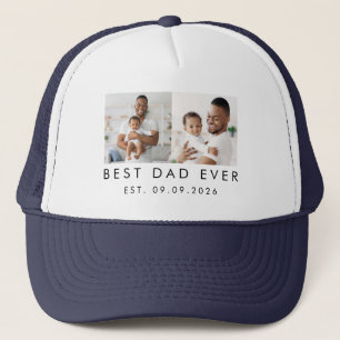 Datum Beste Dad Aller Zeiten 2 Foto Truckerkappe