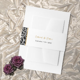 Datum der weißen botanischen Grenznamen Einladungsbanderole