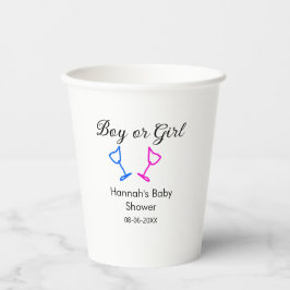 Datum des Datums des Beginns des Beginns eines Bab Pappbecher