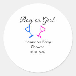 Datum des Datums des Beginns des Beginns eines Bab Runder Aufkleber