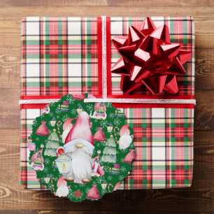 Datum des Datums des Weihnachtsgrüntchens Ornament Karte