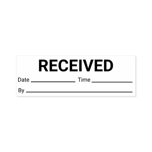 Datum des Empfangs Permastempel (Design)