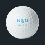 Datum des Hochzeitsamts Golfball<br><div class="desc">Ein einfaches,  modernes Design für Paare Initialen und ihr besonderes Datum. Ideal für einen wahren oder Gunst zum Gedenken an das Ereignis. Bitte DM,  wenn Sie eine Farbänderungsanfrage haben. Sie sind auch vollständig anpassbar,  wenn Sie andere Optionen unter den Personalisierungseinträgen auswählen. Danke für den Besuch meines Zazzle-Stores!</div>