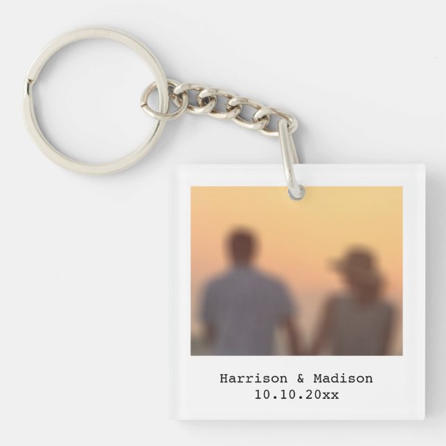 Datum für Instant-Fotos ändern Schlüsselanhänger (Vorderseite)