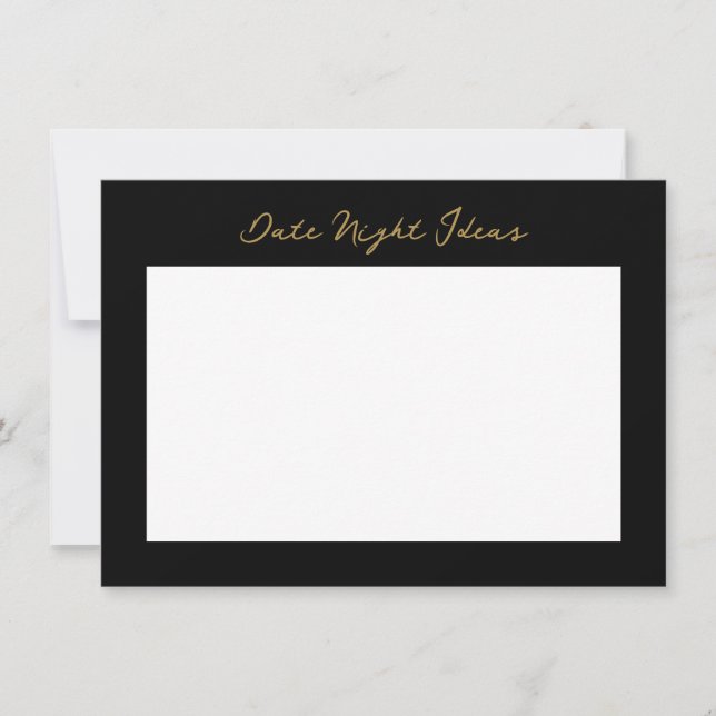 Datum Nacht Idee Mitteilungskarte (Vorderseite)