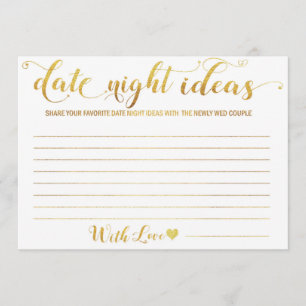 Datum Night Cards für Bride Groom-Brautparty Einladung