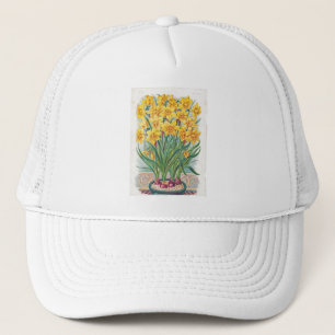 Datum RSVP Blumen Osterglocke gelb vintage Truckerkappe