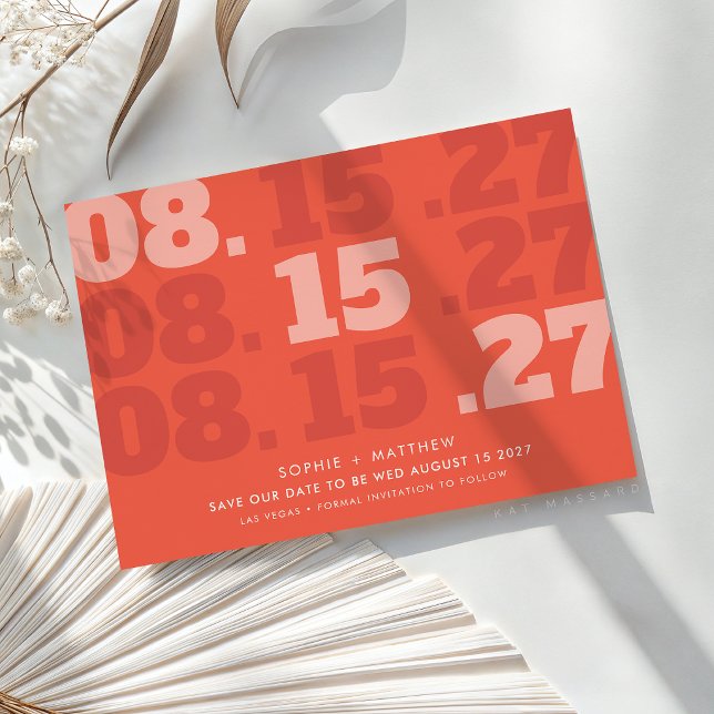 DATUM SPEICHERN moderne dicke Schrift Datum orange (Von Creator hochgeladen)