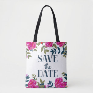 Datum Speichern Rosen und Blüten. Tasche