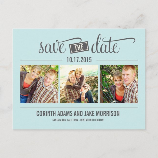 Datum "THE" - Save the Date Karte (Vorderseite)