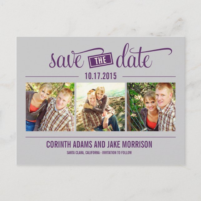 Datum "THE" - Save the Date Karte (Vorderseite)