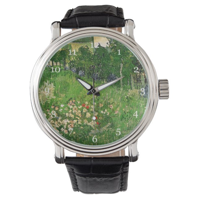 Daubigny's Garden, Vincent Van Gogh. schön Armbanduhr (Vorderseite)