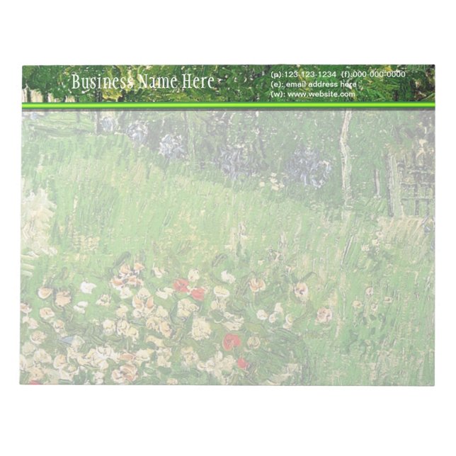 Daubigny's Garden, Vincent Van Gogh. schön Notizblock (Vorderseite)