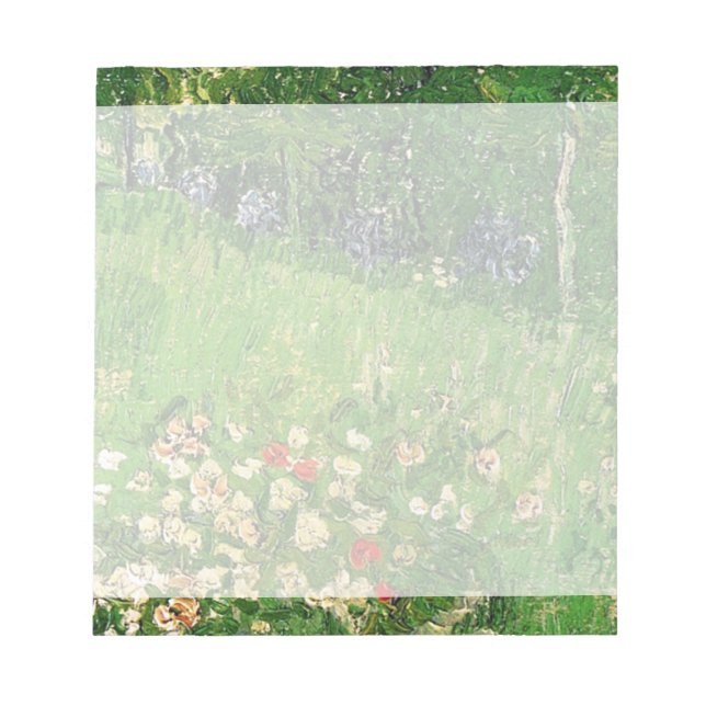 Daubigny's Garden, Vincent Van Gogh. schön Notizblock (Vorderseite)