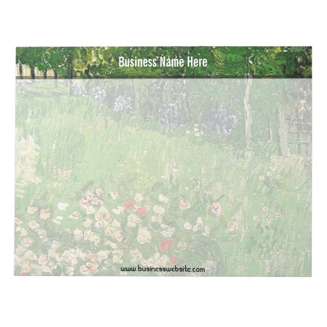 Daubigny's Garden, Vincent Van Gogh. schön Notizblock (Vorderseite)
