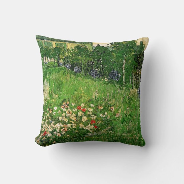 Daubigny's Garden von Vincent van Gogh Kissen (Vorderseite)